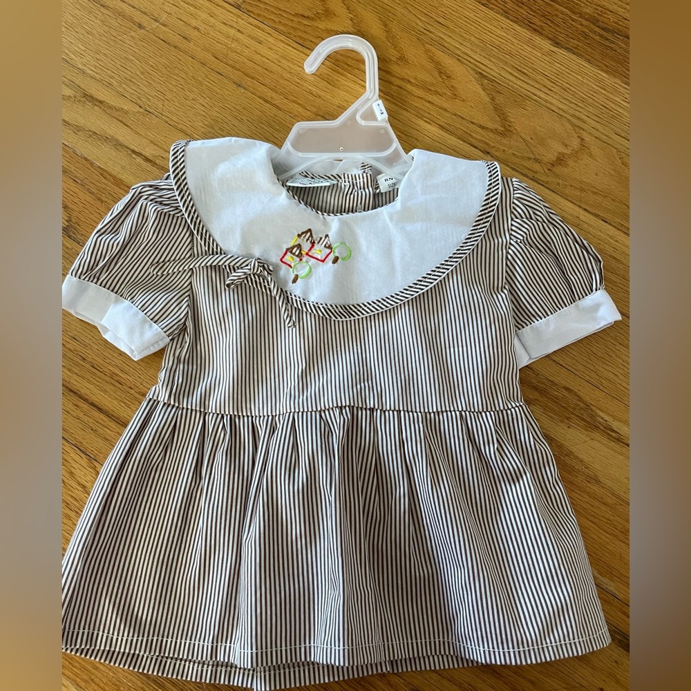 VINTAGE 1990s BABY GIRL DRESS SZ 18 MONTHS NEW, NEVER USED!